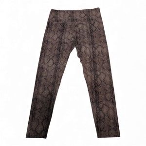Brown Snakeskin Print Leggings ‎ Size L